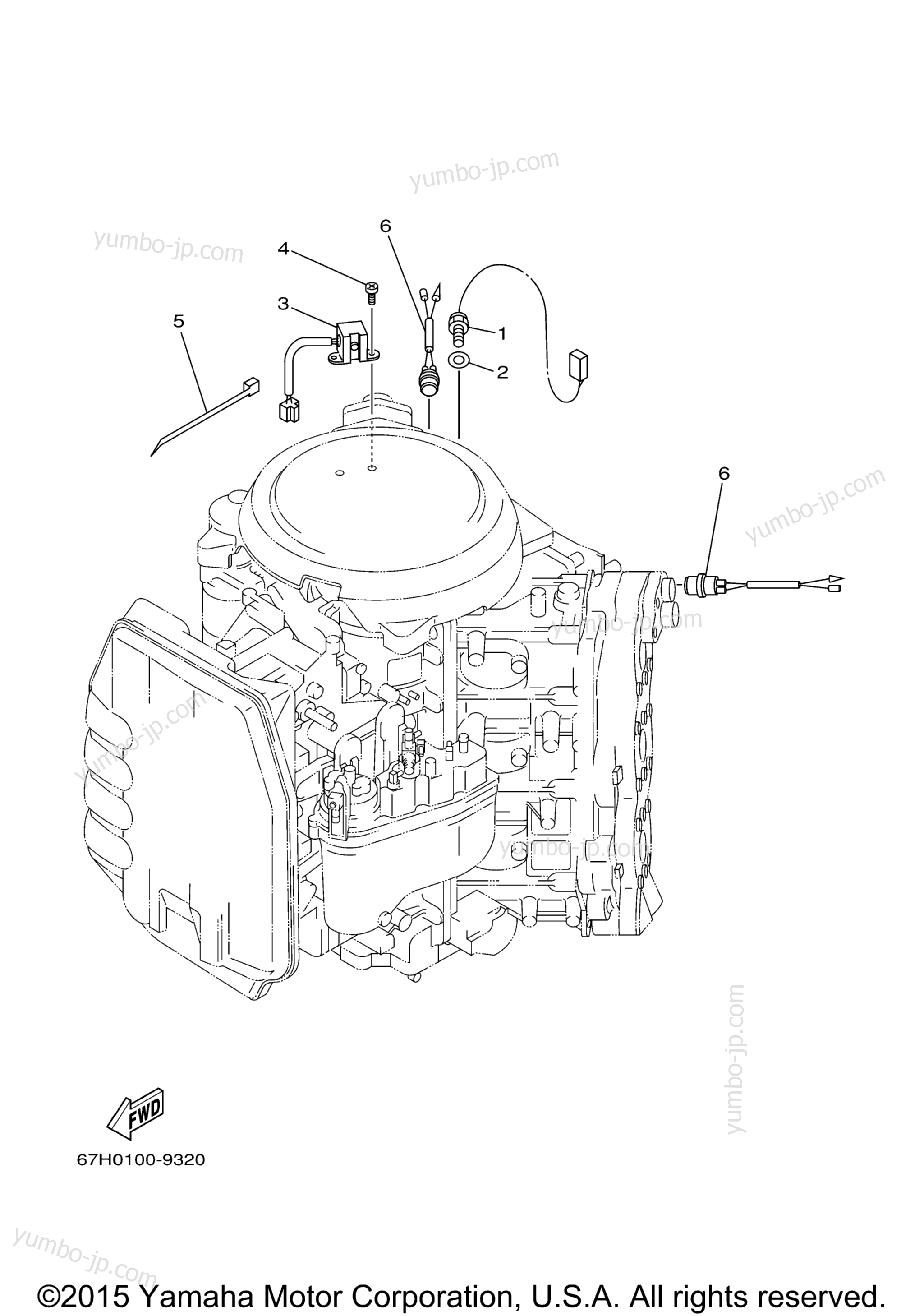Electrical 4 для лодочных моторов YAMAHA LX150TXRX 1999 г.