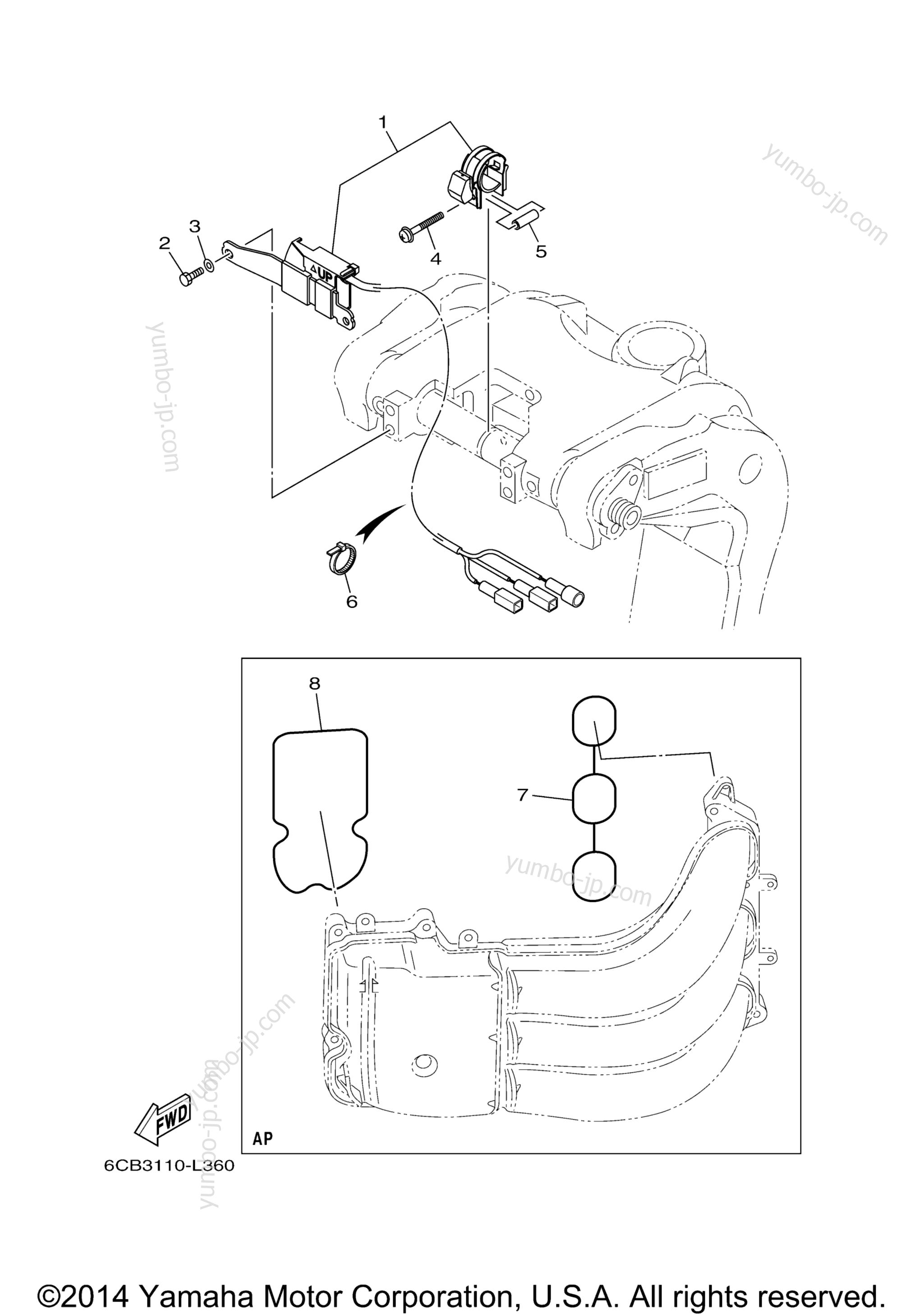 Optional Parts 2 для лодочных моторов YAMAHA VF225LA_04 (0411) 2006 г.