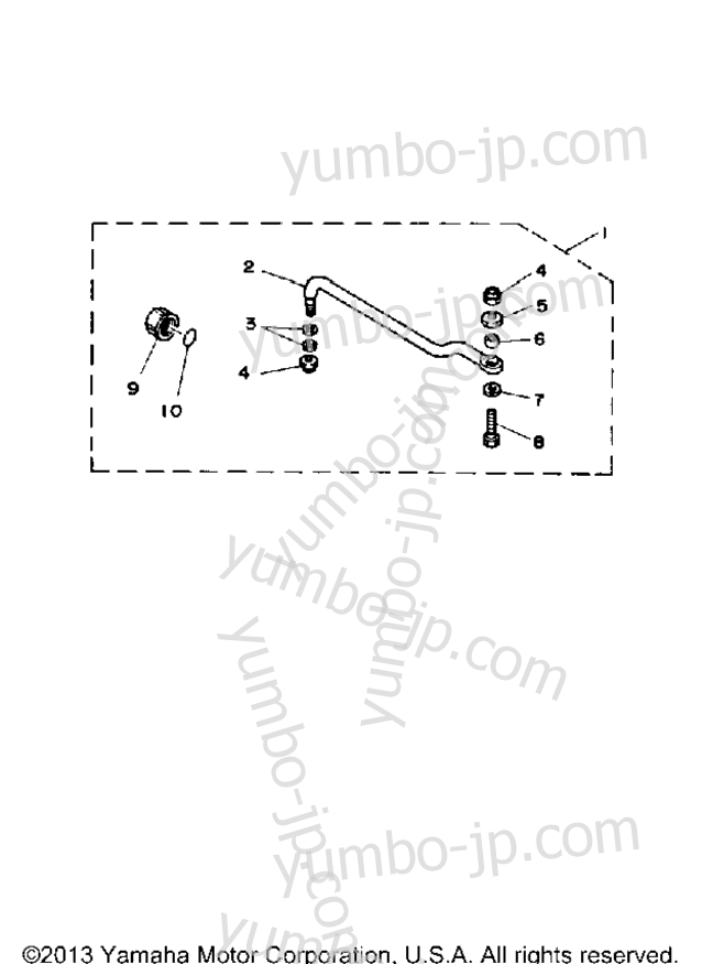 Steering Guide Attachment для лодочных моторов YAMAHA CV85ETLD 1990 г.