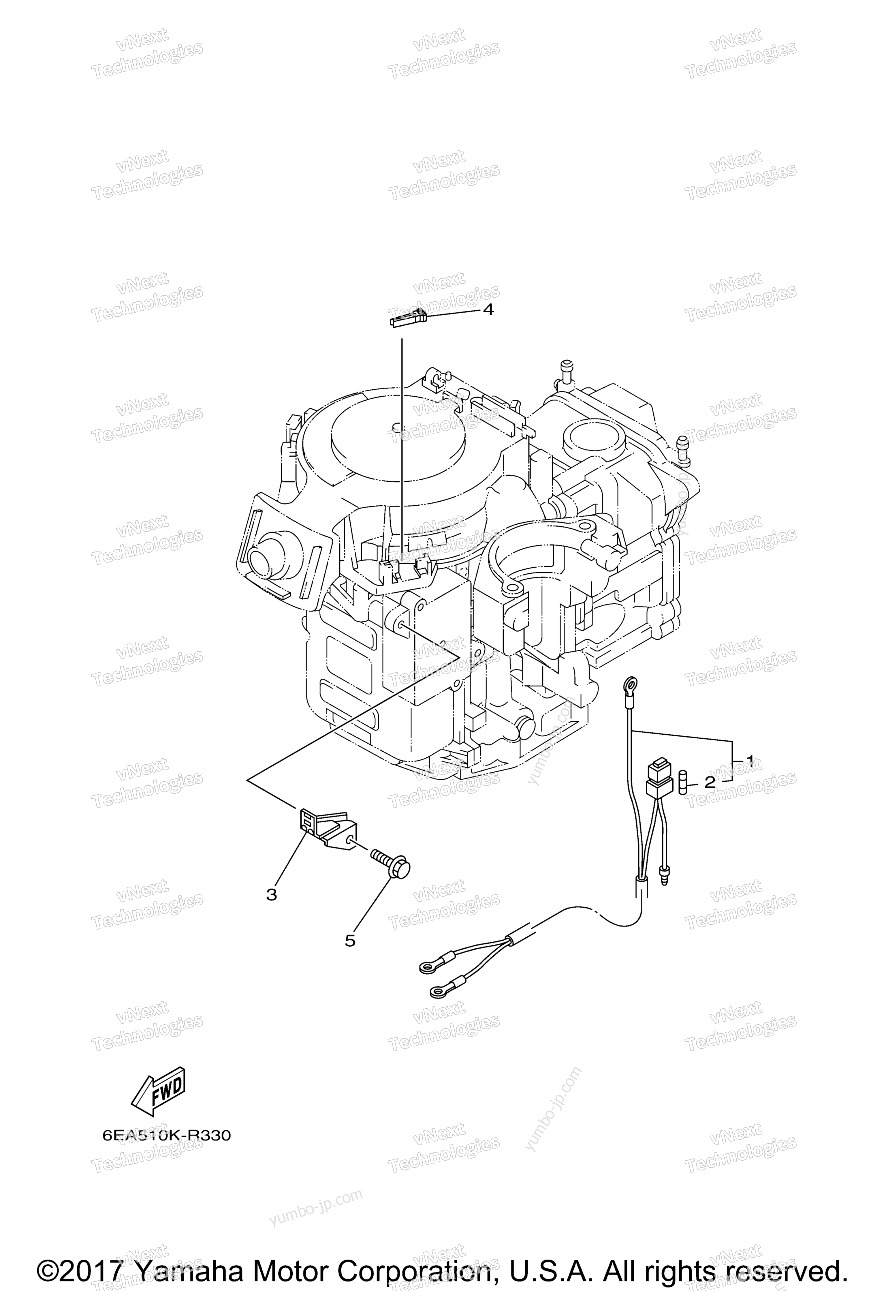 Optional Parts 2 for outboards YAMAHA F9.9SMHB (0117) 2006 year