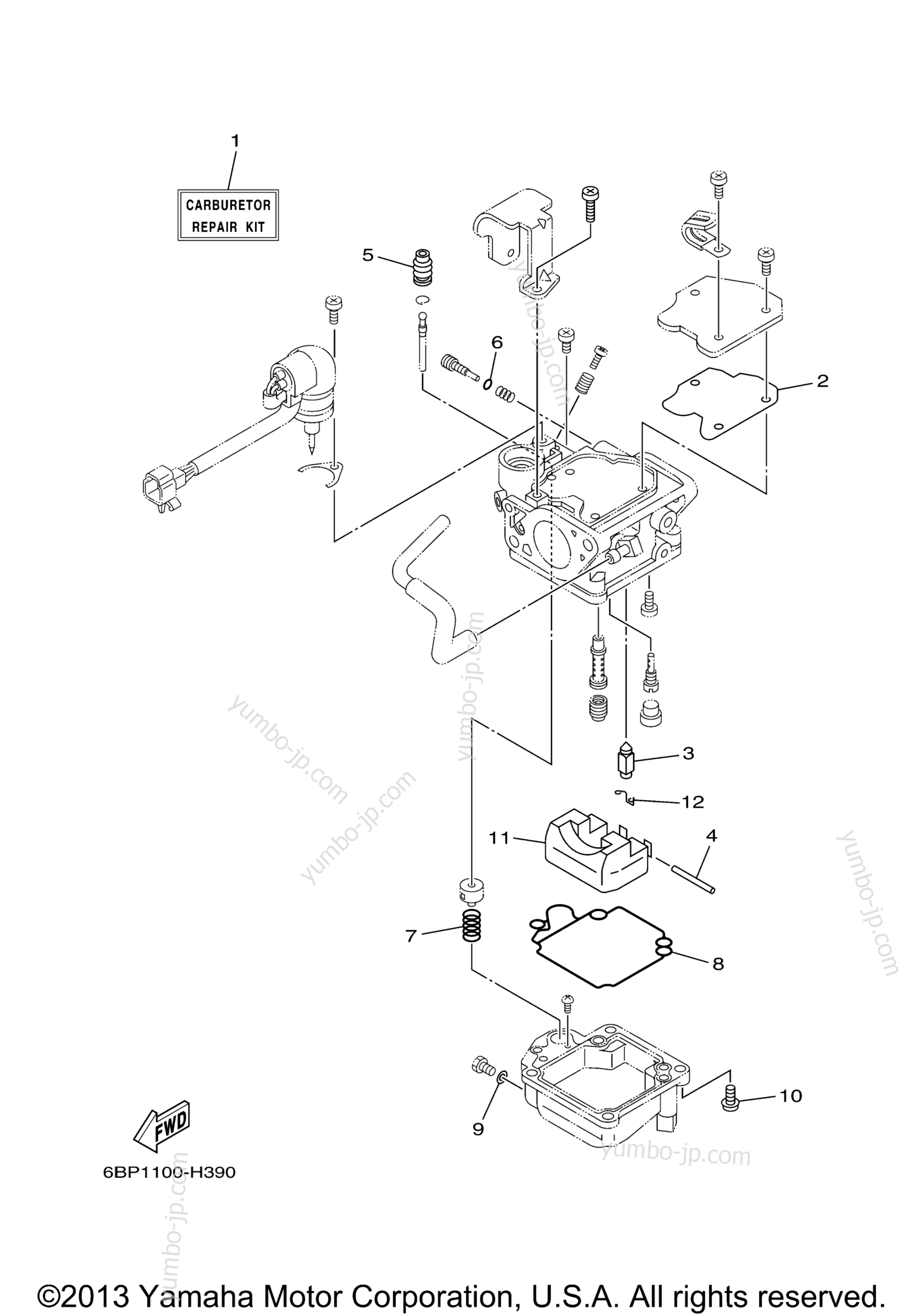 Repair Kit 2 for outboards YAMAHA F25LMHB (0113) 2006 year