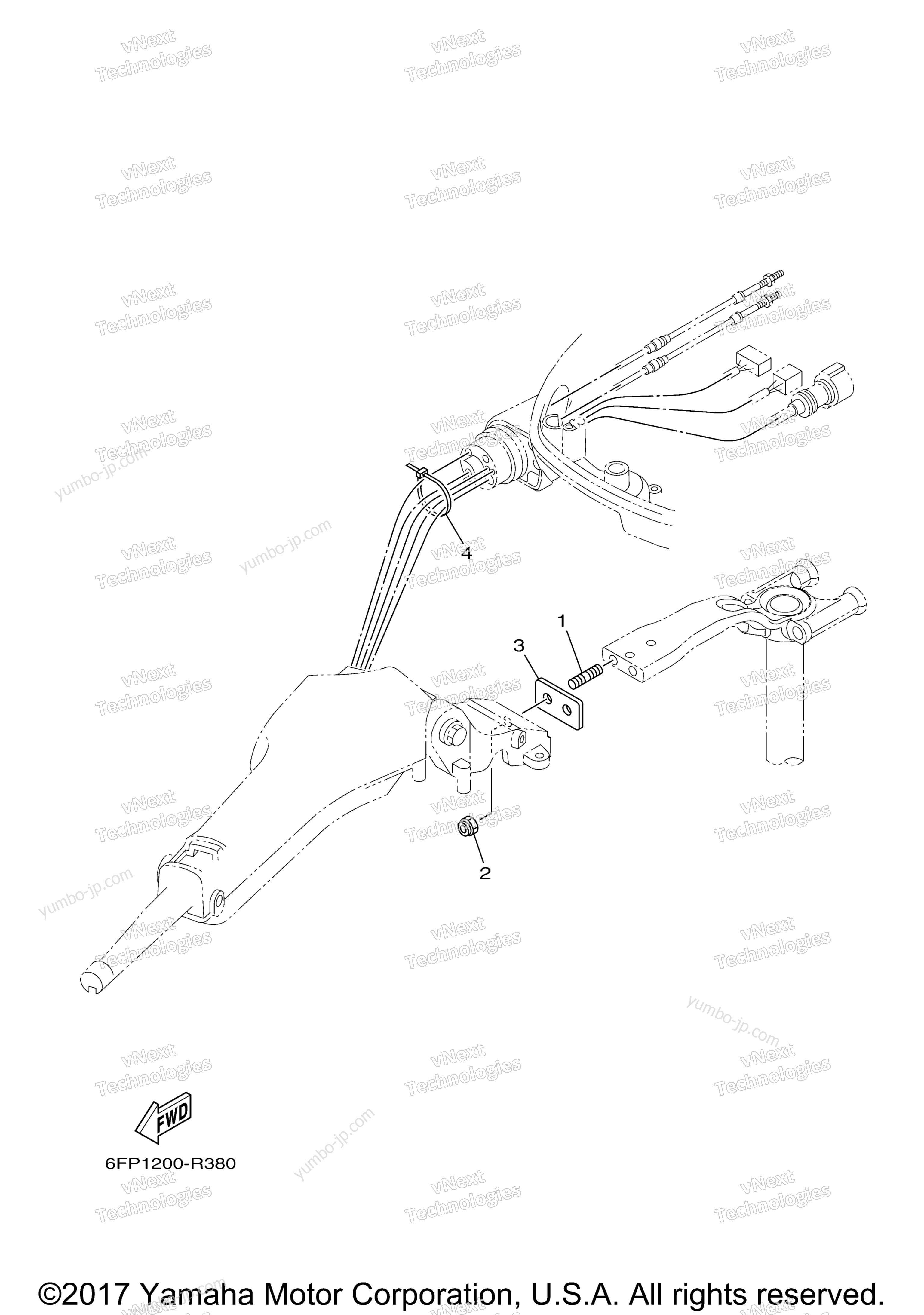 Optional Parts 5 для лодочных моторов YAMAHA F90JB (1216) 2006 г.