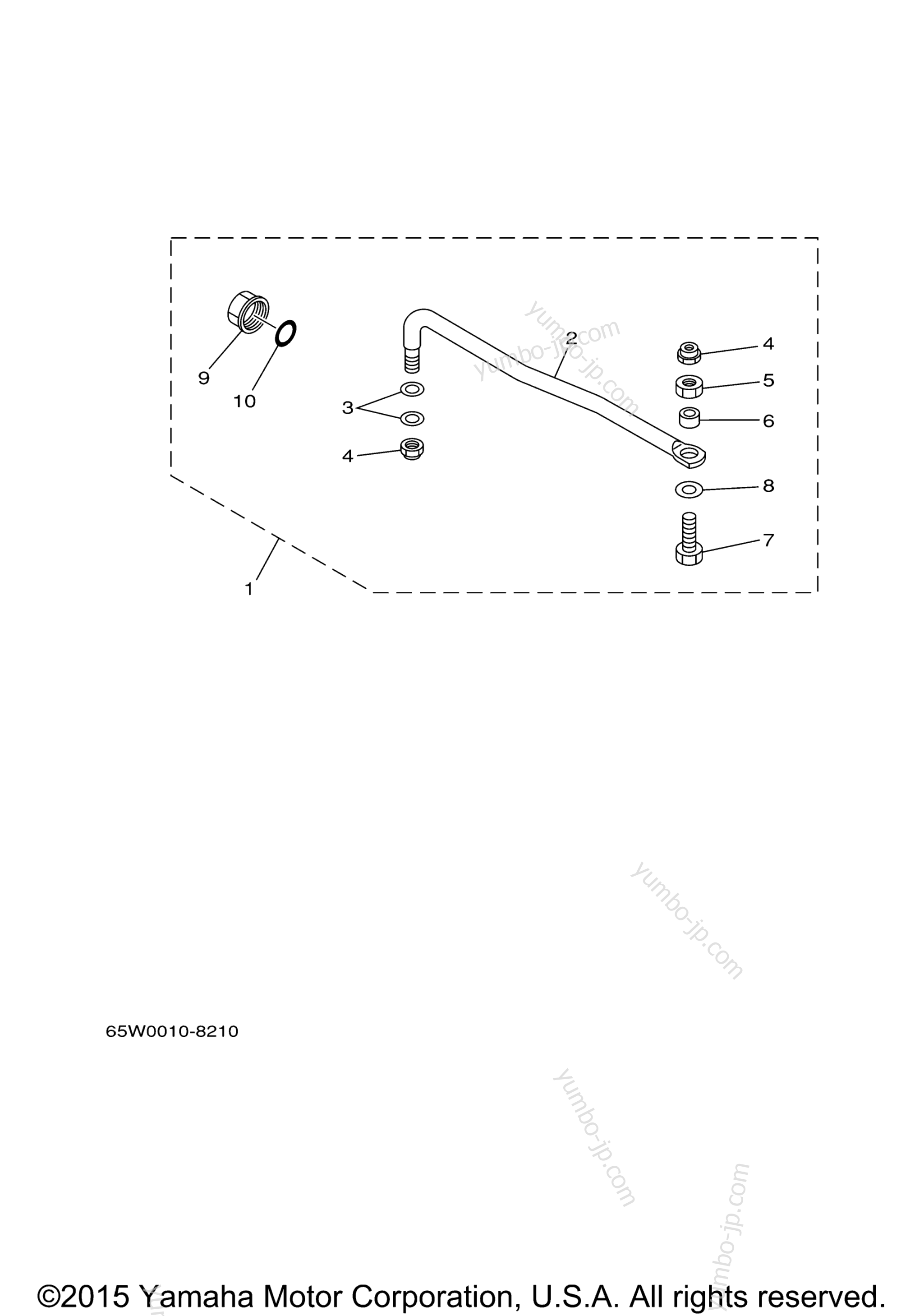 Steering Guide для лодочных моторов YAMAHA F60JB (0115) 2006 г.