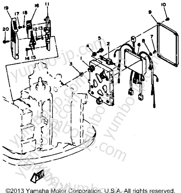 Electric Parts 1 для лодочных моторов YAMAHA L200TXRP 1991 г.