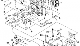 Intake для лодочного мотора YAMAHA 115TXRP1991 г. 