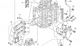 Intake 1 для лодочного мотора YAMAHA F250TXR_04 (0411)2006 г. 