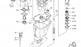 Repair Kit 3 для лодочного мотора YAMAHA F75TLRB2003 г. 
