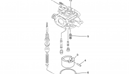 Repair Kit 2 для лодочного мотора YAMAHA T9.9GPLR (0407) 6AVK 1000001~2006 г. 