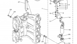 Fuel Injection Pump 1 для лодочного мотора YAMAHA F150TXR (0405) 63P-1029405~1049286 LF150TXR 64P-1003507~10067482006 г. 
