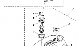 Топливный бак для лодочного мотора YAMAHA T9.9ELHQ1992 г. 