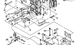 Intake for лодочного мотора YAMAHA S130TLRW1998 year 