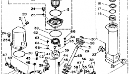 Power Trim Tilt Assy для лодочного мотора YAMAHA 150ETLG-JD (150ETXG)1988 г. 