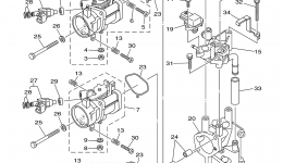 Throttle Body Assy 2 for лодочного мотора YAMAHA F200TXR (0406) 60L-1008346~10108642006 year 