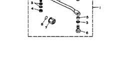 Steering Guide Attachment для лодочного мотора YAMAHA 30ELG1988 г. 