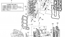 Cylinder Crankcase 2 for лодочного мотора YAMAHA LF225TXR (0407) 60L-1009954~_LF200TXR 60M-1001529~ F225TXR 69J-1022006 year 