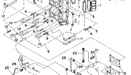Intake для лодочного мотора YAMAHA P115TLRT1995 г. 