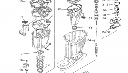 Repair Kit 2 for лодочного мотора YAMAHA F300TXR (1207) 6BJ-1000001~ LF300TXR_TUR 6BK-1000001~2006 year 