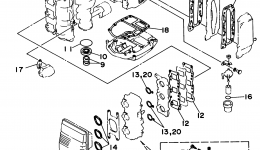 Repair Kit 1 для лодочного мотора YAMAHA P40EJRW_THLW (40ELRW)1998 г. 