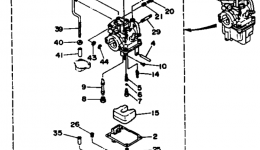 Карбюратор для лодочного мотора YAMAHA T9.9ELRR1993 г. 