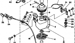 Manual Starter for лодочного мотора YAMAHA F9.9SK1985 year 