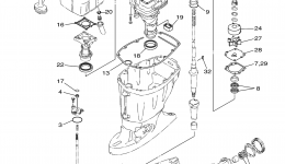 Repair Kit 2 for лодочного мотора YAMAHA F115TLR (0406) 68V-1066827~1082890 LF115TXR 68W-1002955~10035802006 year 