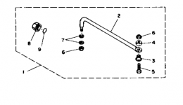 Steering Guide Attachment для лодочного мотора YAMAHA L150TXRR1993 г. 