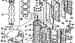 Crankcase Cylinder for лодочного мотора YAMAHA L200ETXH1987 year 