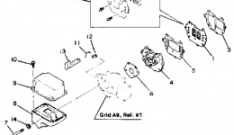 Intake для лодочного мотора YAMAHA 8SK_LK (8LK)1985 г. 