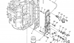Cylinder Crankcase 3 для лодочного мотора YAMAHA F150TLR (0405) 63P-1029405~1049286 LF150TXR 64P-1003507~10067482006 г. 