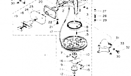 Manual Starter for лодочного мотора YAMAHA C40ELRP1991 year 