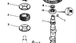 Oil Pump Belt для лодочного мотора YAMAHA FT9.9ELJ1986 г. 
