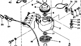 Manual Starter for лодочного мотора YAMAHA F9.9SJ1986 year 