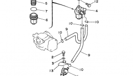 Fuel для лодочного мотора YAMAHA 9.9MLHV1997 г. 