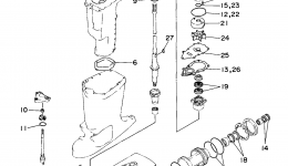 Repair Kit 2 для лодочного мотора YAMAHA D150TLRW1998 г. 