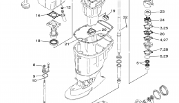 Repair Kit 2 для лодочного мотора YAMAHA F75TLR (0509)2006 г. 