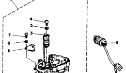 Generator (30E) для лодочного мотора YAMAHA 30LF1989 г. 