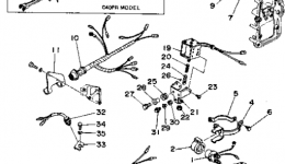 Electrical Parts 2 (C40er C40pr) для лодочного мотора YAMAHA C40PLRR1993 г. 