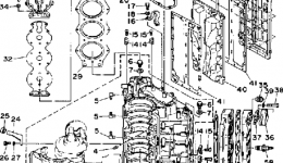 Cylinder Cylinder для лодочного мотора YAMAHA L150ETXDA1990 г. 