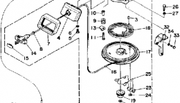 Manual Starter for лодочного мотора YAMAHA 40ELG1988 year 