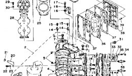 Cylinder Crankcase for лодочного мотора YAMAHA 130TXRP1991 year 