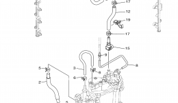 Fuel Injection Pump 2 для лодочного мотора YAMAHA F350XCB (0115)2006 г. 