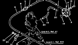 FUEL SYSTEM для лодочного мотора YAMAHA FT9.9ELK1985 г. 