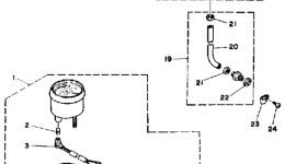 Optional Parts Gauges & Component Parts 1 для лодочного мотора YAMAHA 50TLHQ1992 г. 
