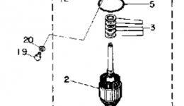 Electric Motor для лодочного мотора YAMAHA 115ETLD_JD (115ETXD)1990 г. 