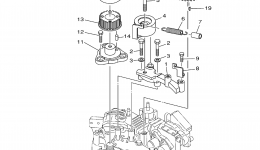Fuel Pump Drive Gear for лодочного мотора YAMAHA LZ150_200TXRB (Z175TXRB)2003 year 