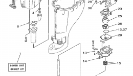 Repair Kit 3 для лодочного мотора YAMAHA F25TLRX (F25TLRX)1999 г. 
