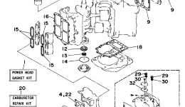 Repair Kit 1 for лодочного мотора YAMAHA C115TXRS1994 year 