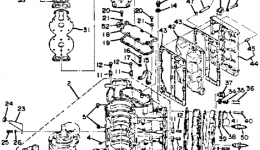 Crankcase Cylinder для лодочного мотора YAMAHA 115ETXK1985 г. 