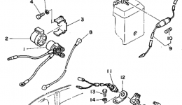 Electric Parts 1 (Eh) для лодочного мотора YAMAHA T9.9ELHS1994 г. 