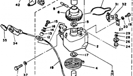 Manual Starter for лодочного мотора YAMAHA F9.9MSHR1993 year 
